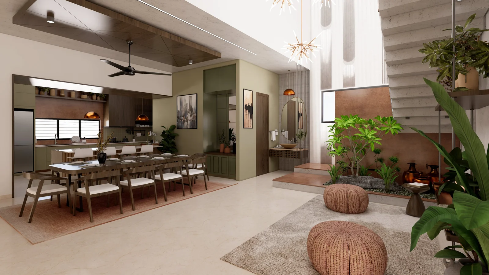 Kasi Residence — interior courtyard